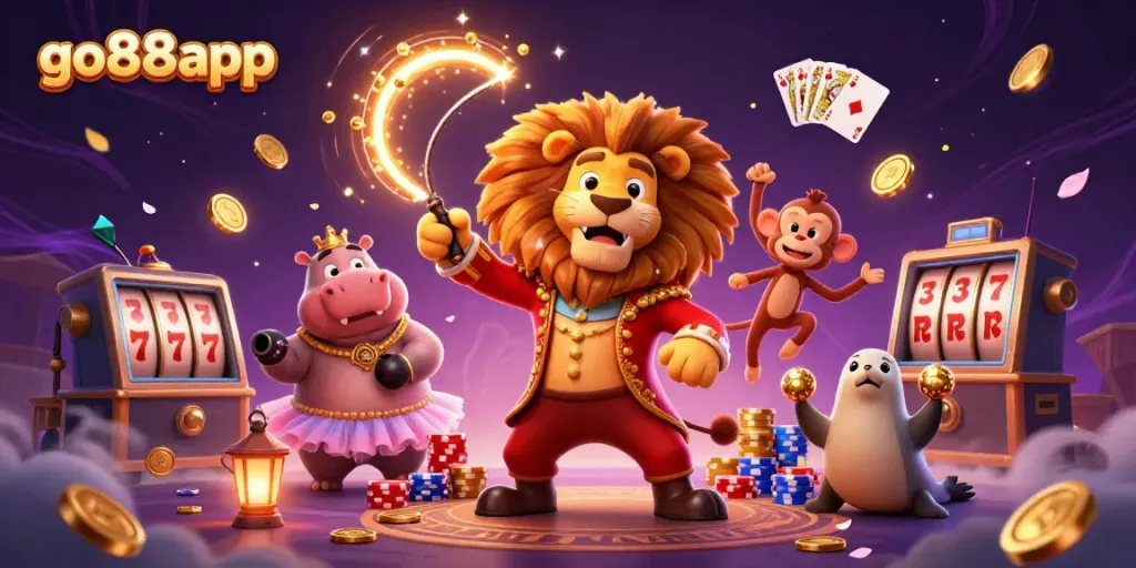 Engage with exciting games at go88app featuring vibrant characters and casino elements.